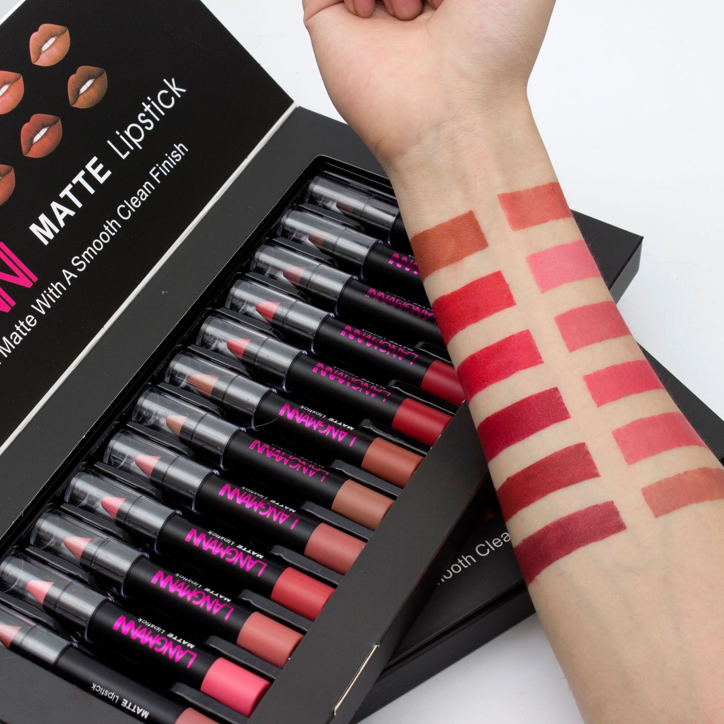 Langmanni MATTE 12 lipstick sets