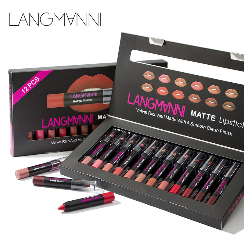 Langmanni MATTE 12 lipstick sets