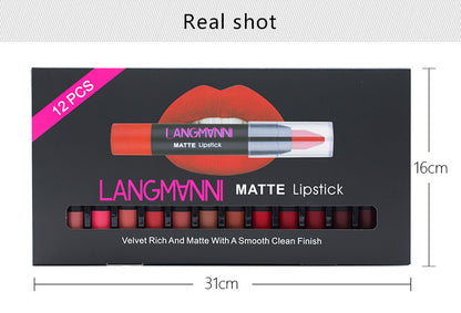 Langmanni MATTE 12 lipstick sets