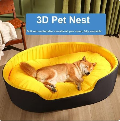 Washable double-sided mat pet bed