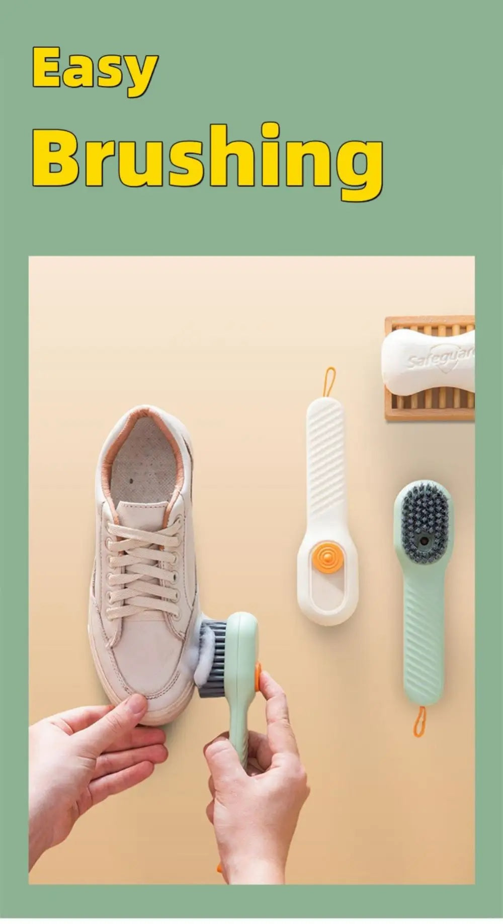 Automatic Liquid Discharge Shoe Brush