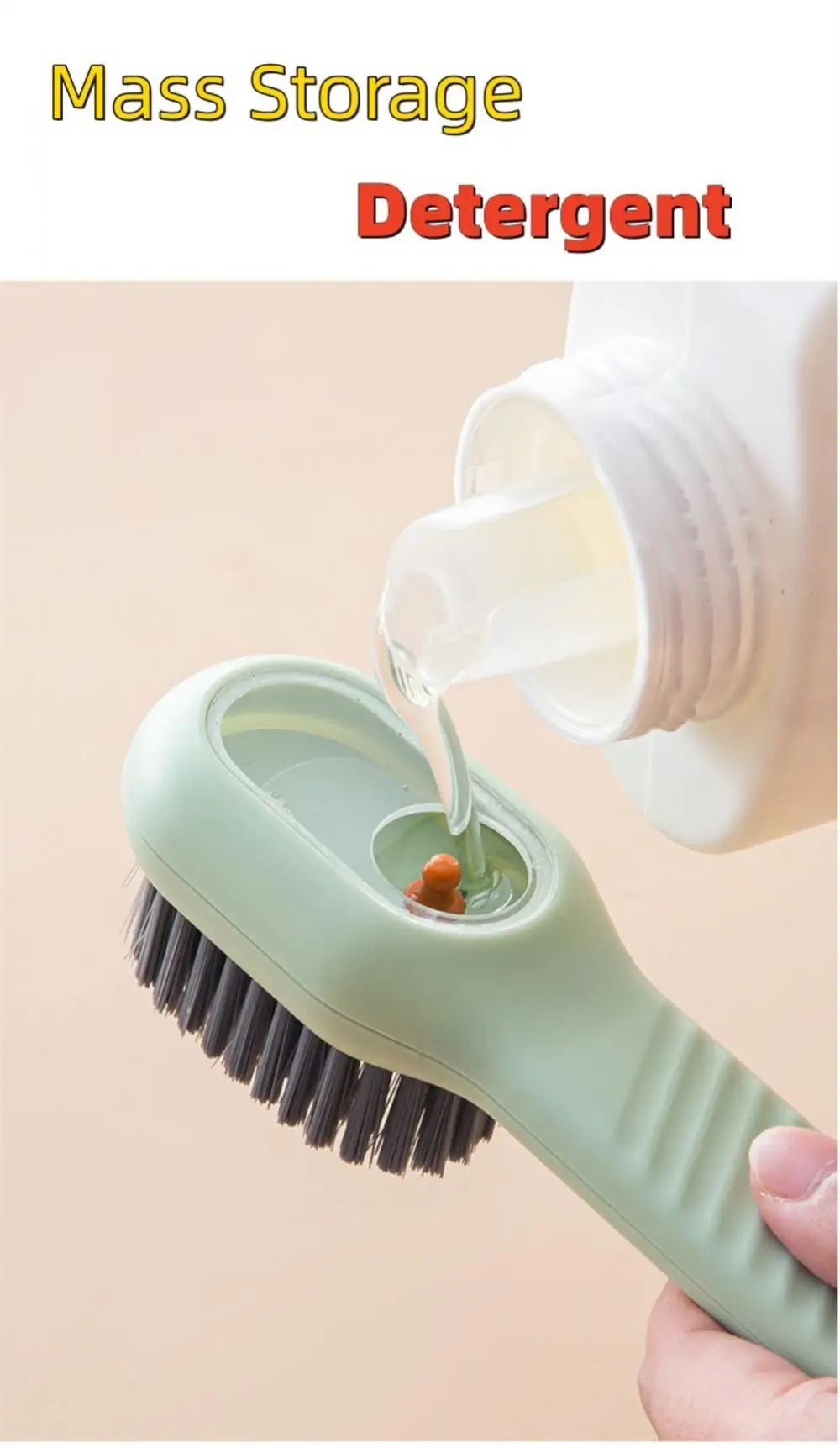 Automatic Liquid Discharge Shoe Brush